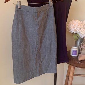 00 Petite Banana Republic Light Grey Pencil Skirt